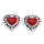 Herz-Stecker-Ohrringe,-925-Sterling-Silber-mit-verschieden-farbigen-Einlagen