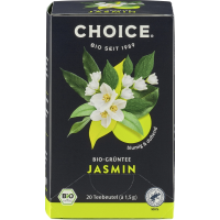 Choice Bio Grüntee Jasmin, Aufgussbeutel, 20 x 1,5 g