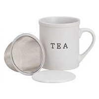 Tea-mug-TEA-with-metal-Siaus-ceramic-white